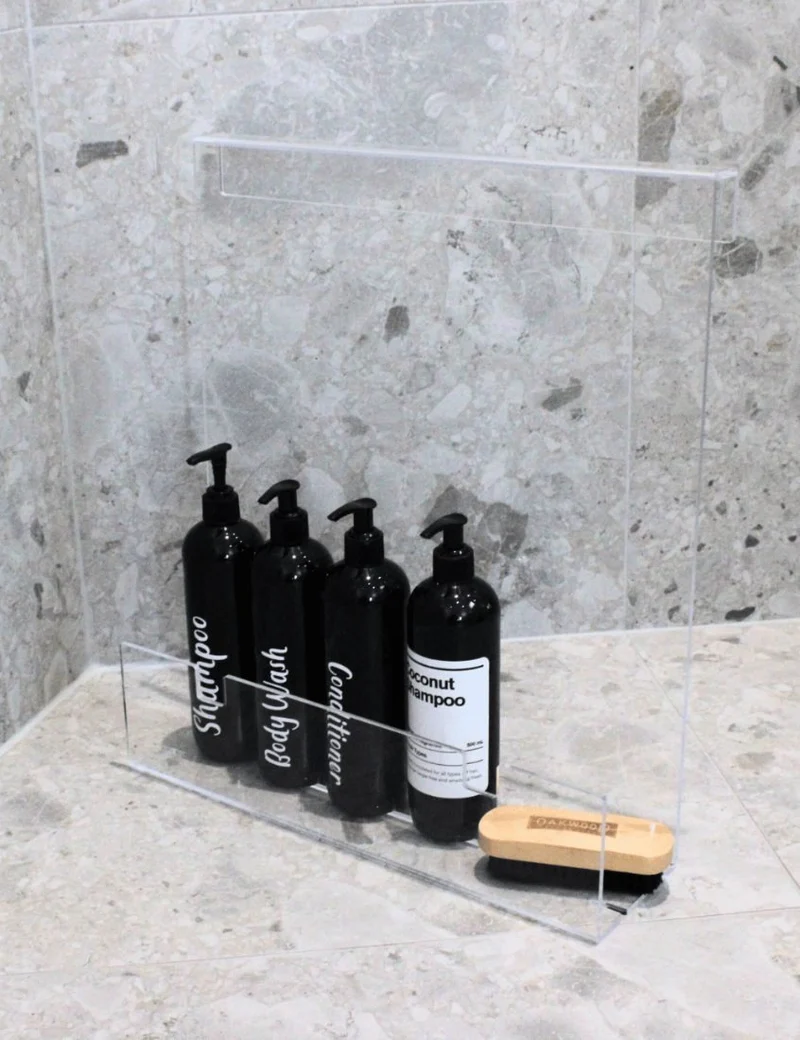 Clear Acrylic Shower Shelf