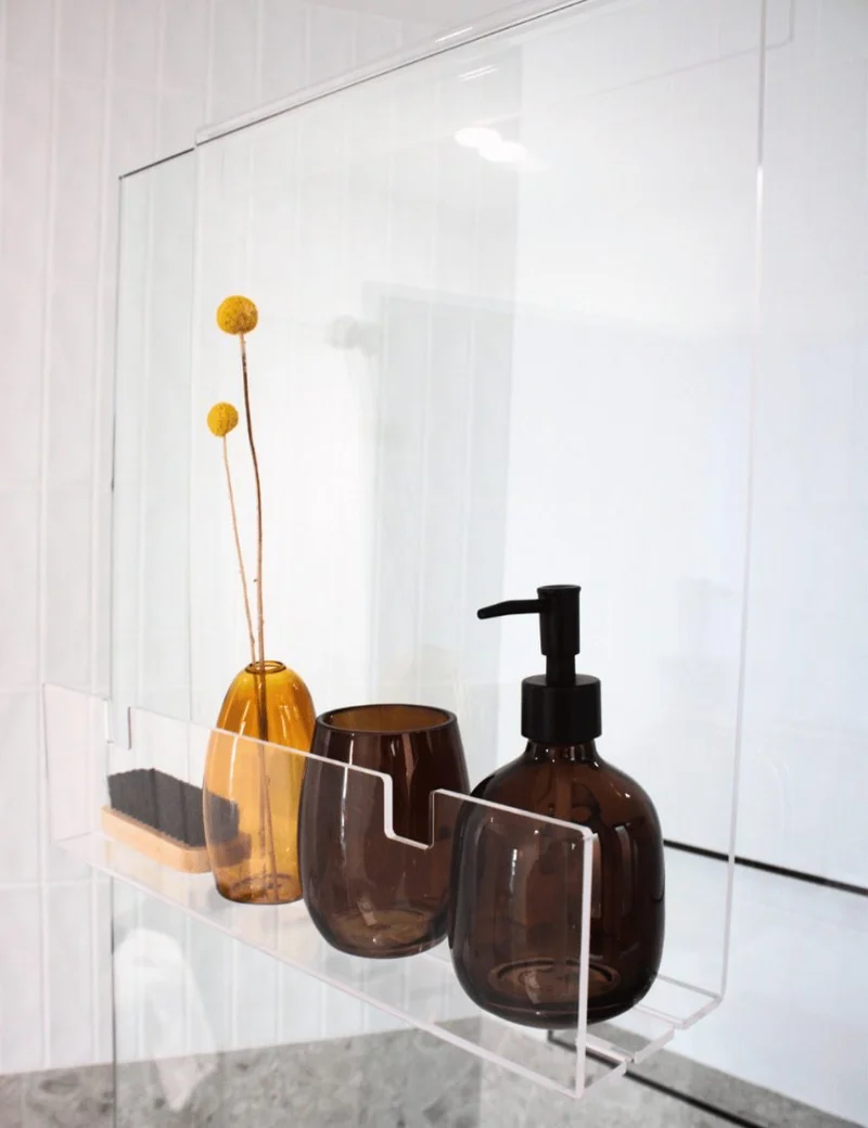 Clear Acrylic Shower Shelf