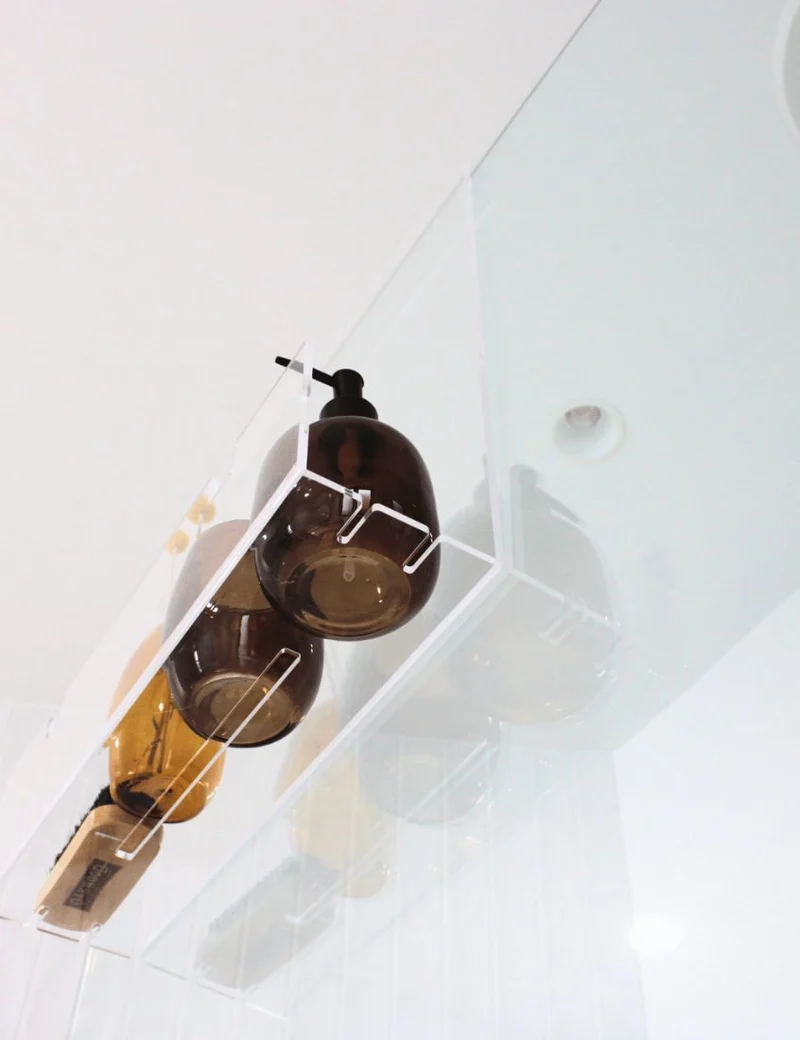 Clear Acrylic Shower Shelf
