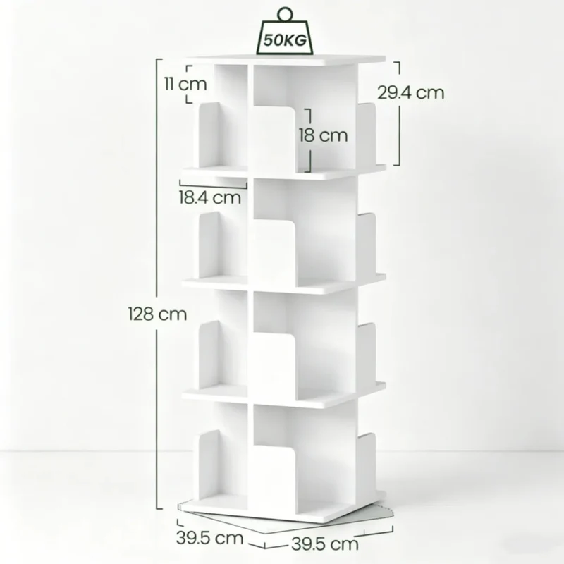 Étagère rotative à 4 niveaux