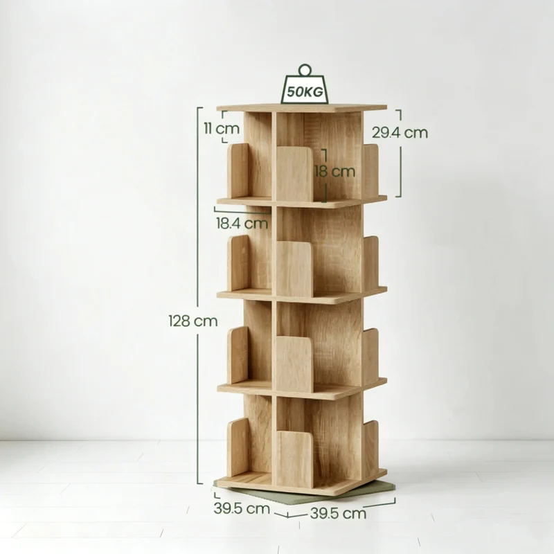 Étagère rotative à 4 niveaux