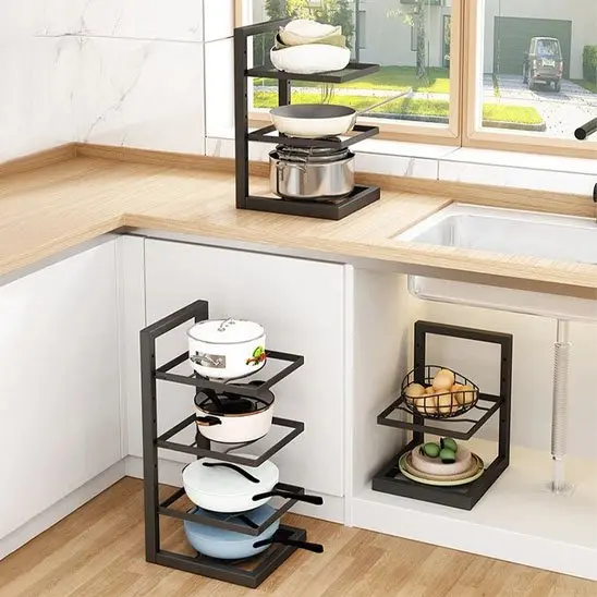 Rangement sous évier ajustable