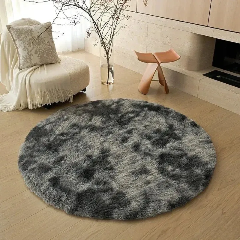 Tapis rond blanc