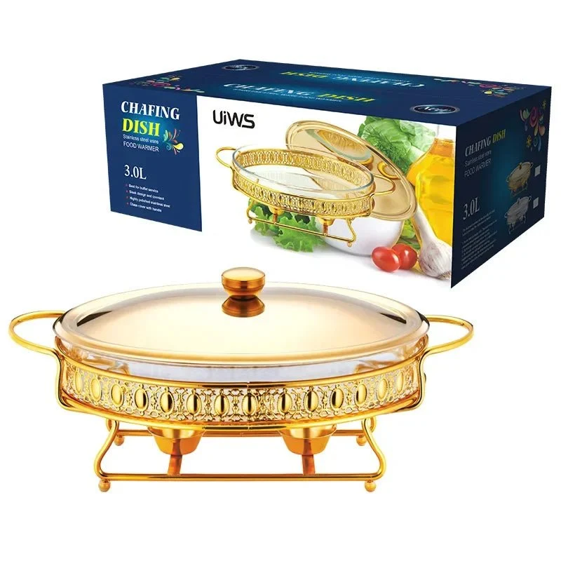 Ensemble buffet chauffe-plats, gardez vos plats chauds