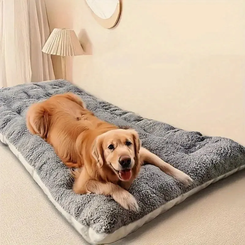 Grand lit en peluche pour chien