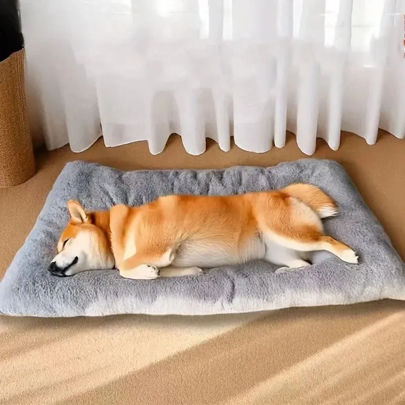 Grand lit en peluche pour chien