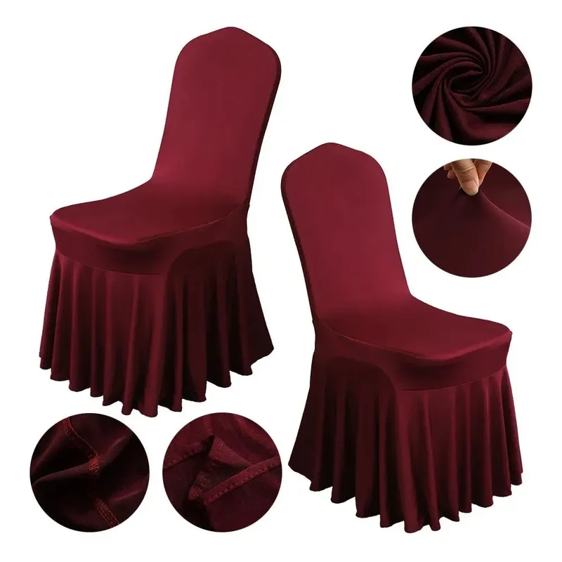 Housse de chaise de mariage, décoration