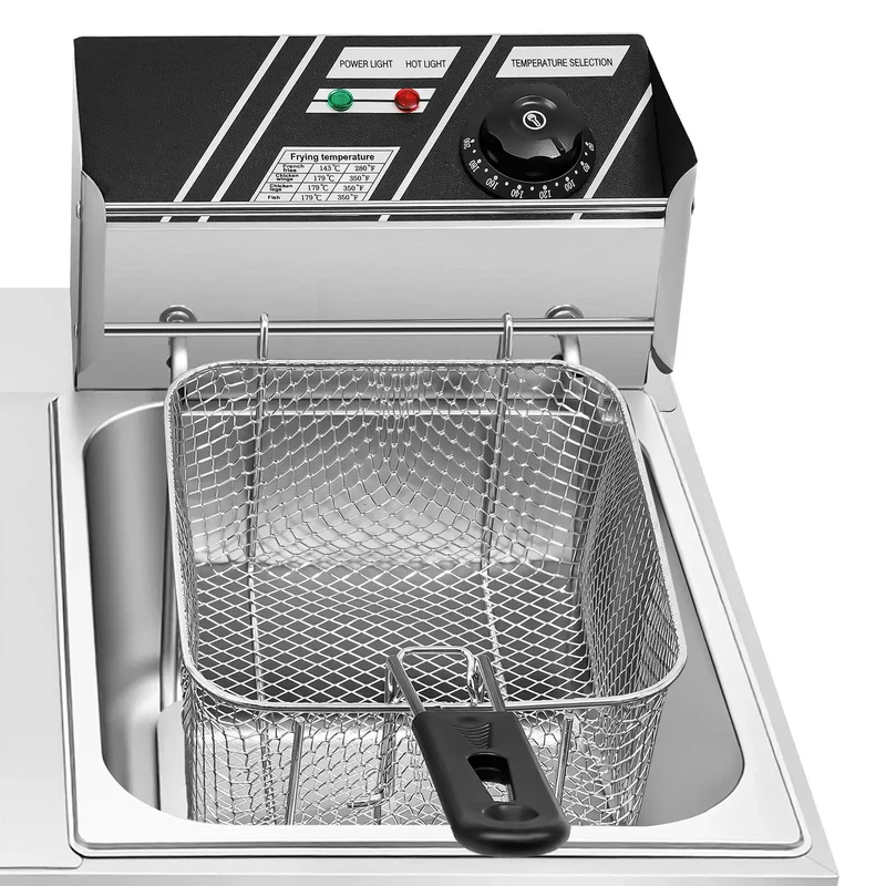 Friteuse électrique double cuve 5KW 12L,