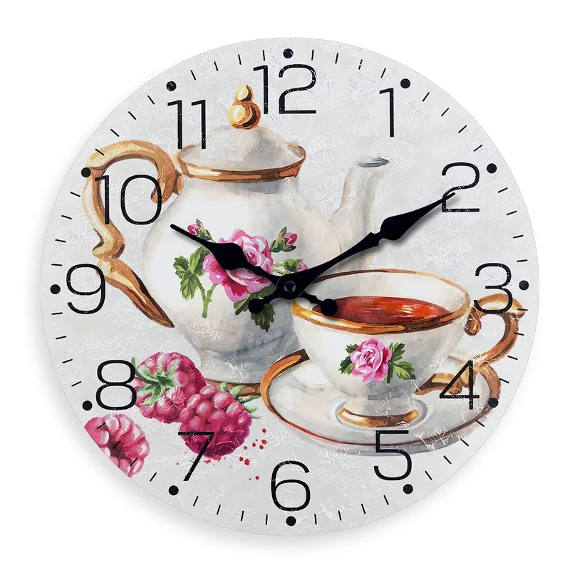 horloge murale en bois pour une décoration