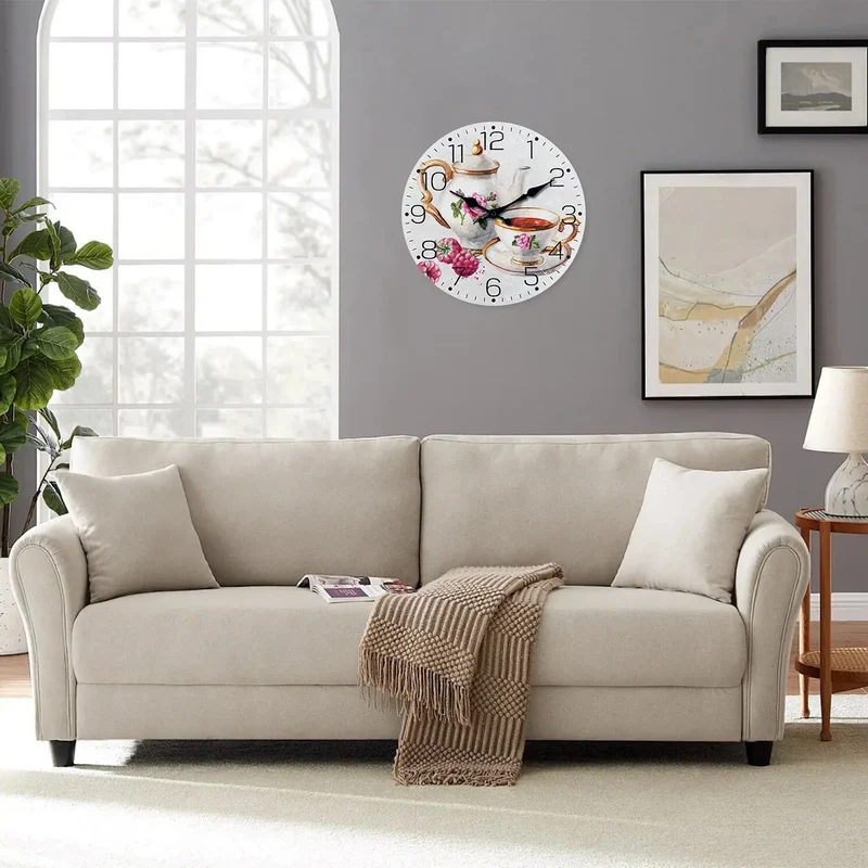 horloge murale en bois pour une décoration