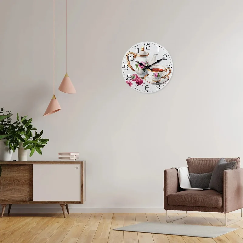 horloge murale en bois pour une décoration