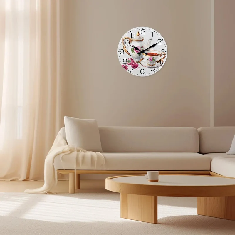 horloge murale en bois pour une décoration