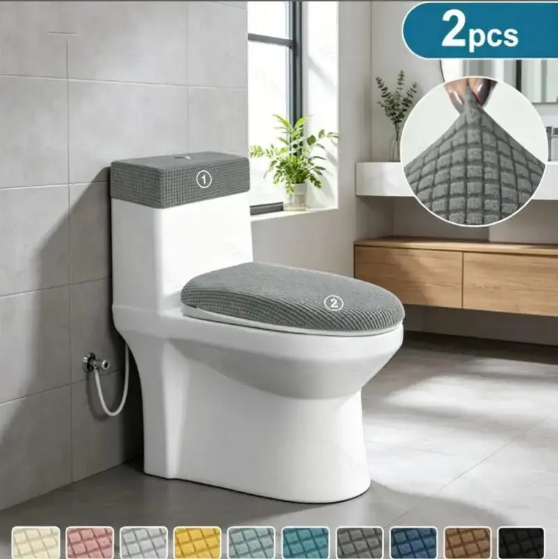 Housse de siège de toilette en polaire