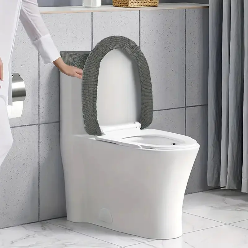 Housse de siège de toilette en polaire