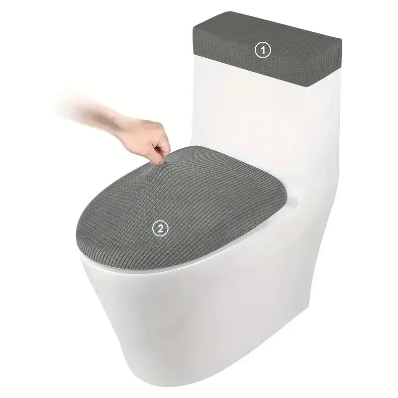Housse de siège de toilette en polaire