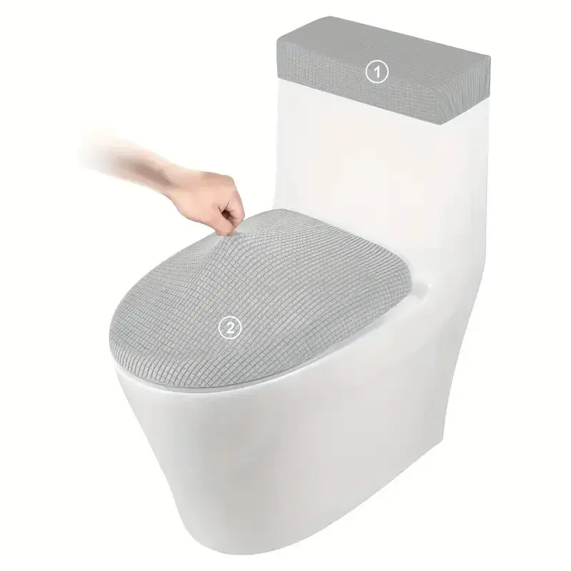 Housse de siège de toilette en polaire