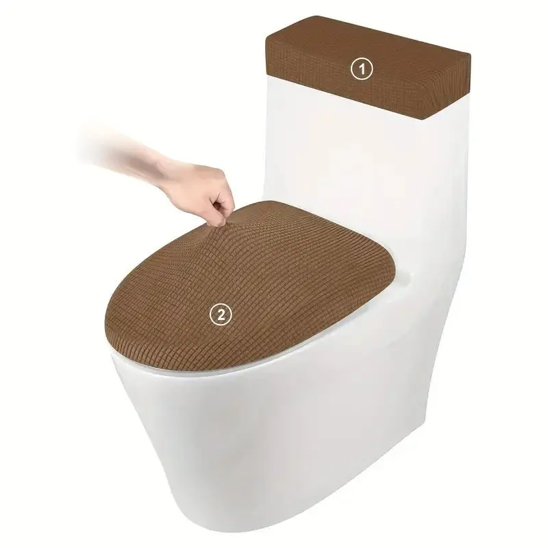 Housse de siège de toilette en polaire