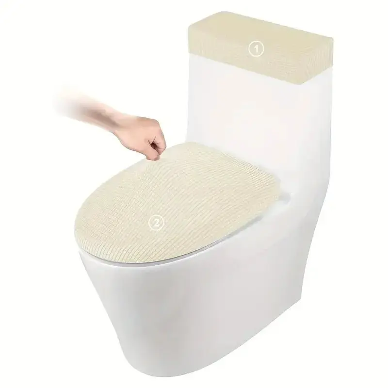 Housse de siège de toilette en polaire