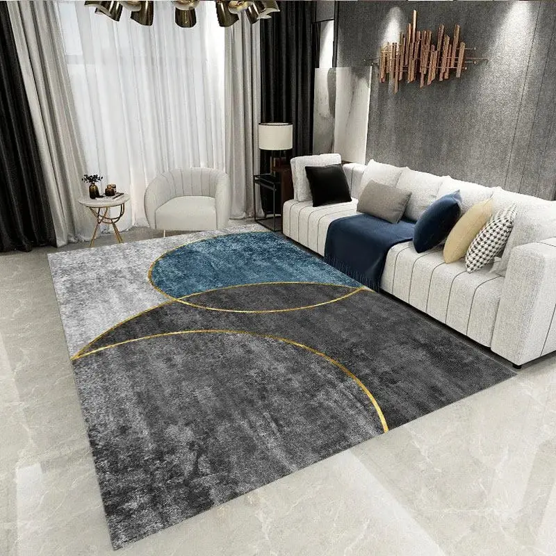 Tapis lavable salon moderne facile à nettoyer