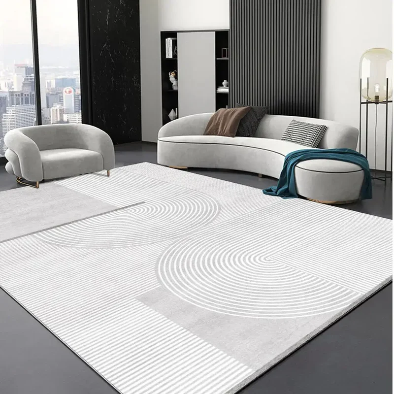 Tapis lavable salon moderne facile à nettoyer