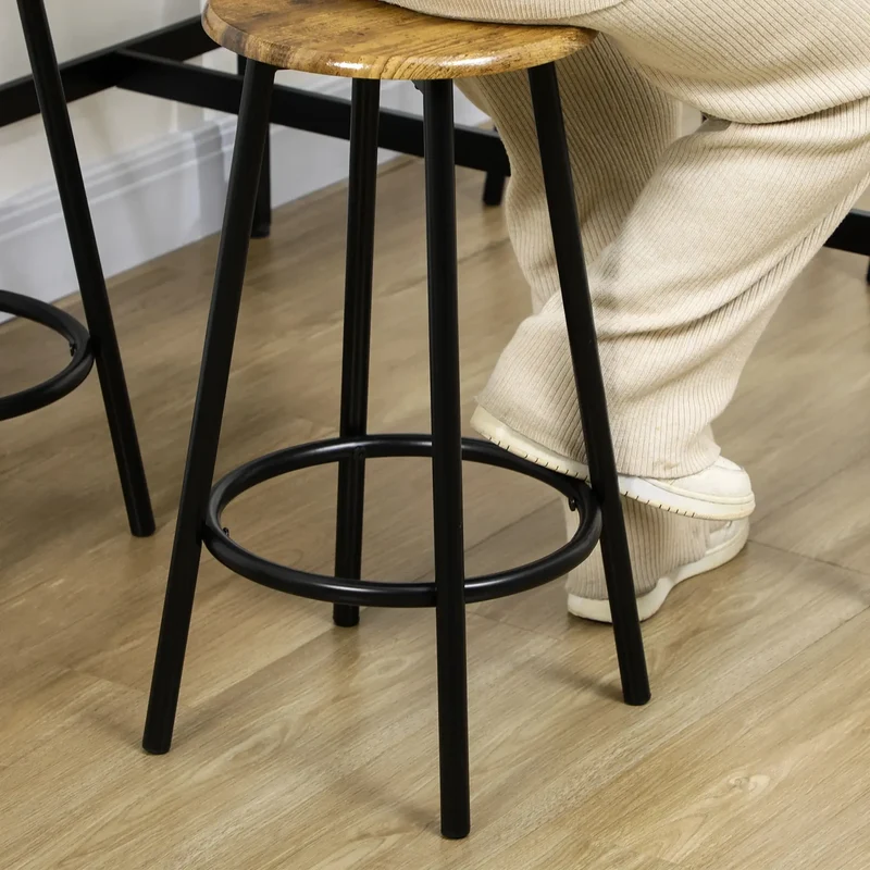 Ensemble table haute et 4 tabourets