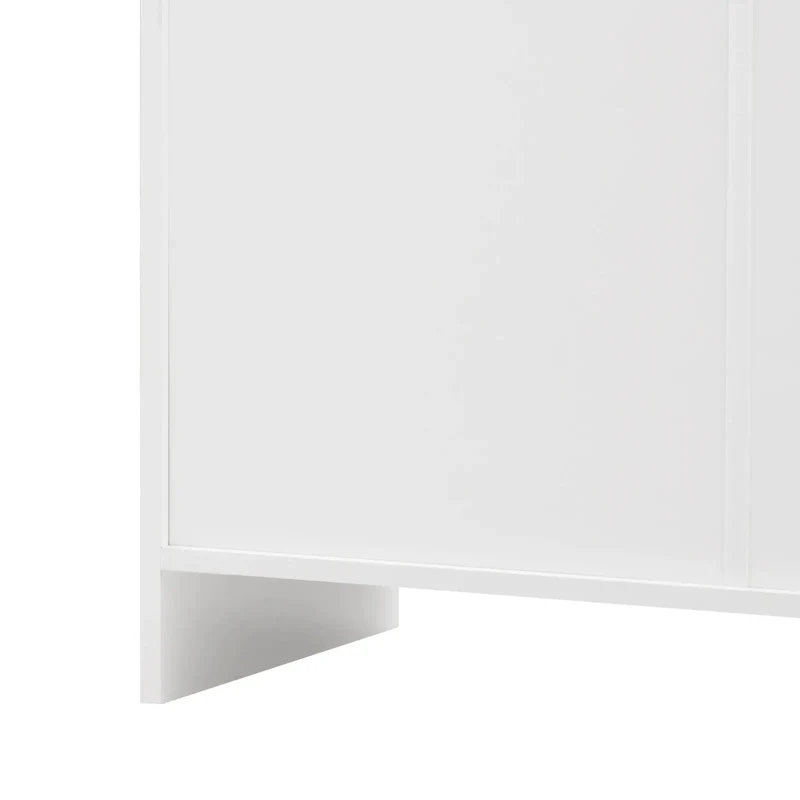 Buffet blanc à 4 portes et 3 tiroirs