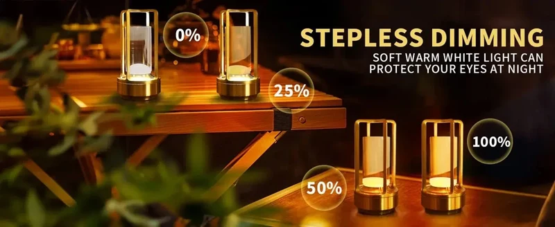 Lampe de Table rechargeable led
