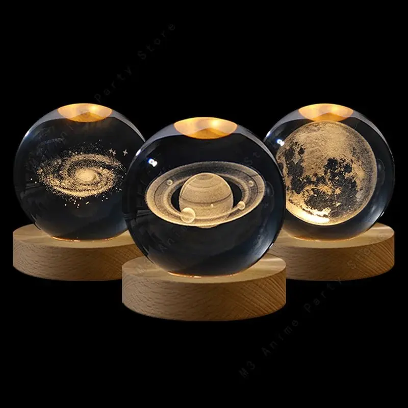 Veilleuse boule de cristal 3D Led