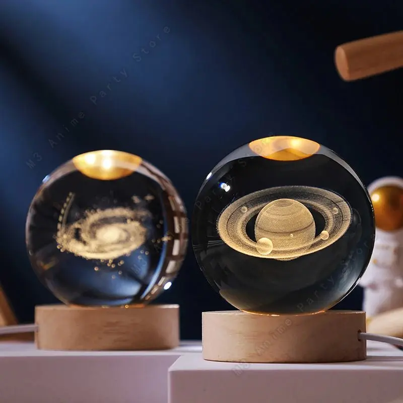 Veilleuse boule de cristal 3D Led