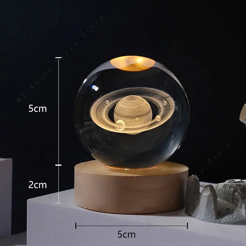 Veilleuse boule de cristal 3D Led
