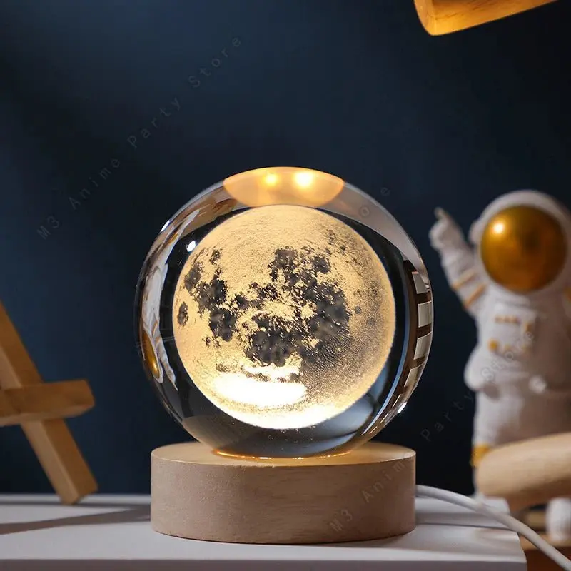 Veilleuse boule de cristal 3D Led