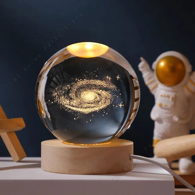 Veilleuse boule de cristal 3D Led