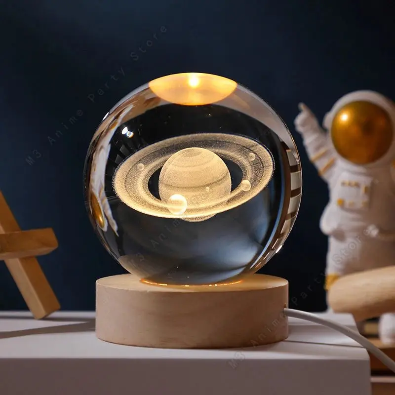 Veilleuse boule de cristal 3D Led