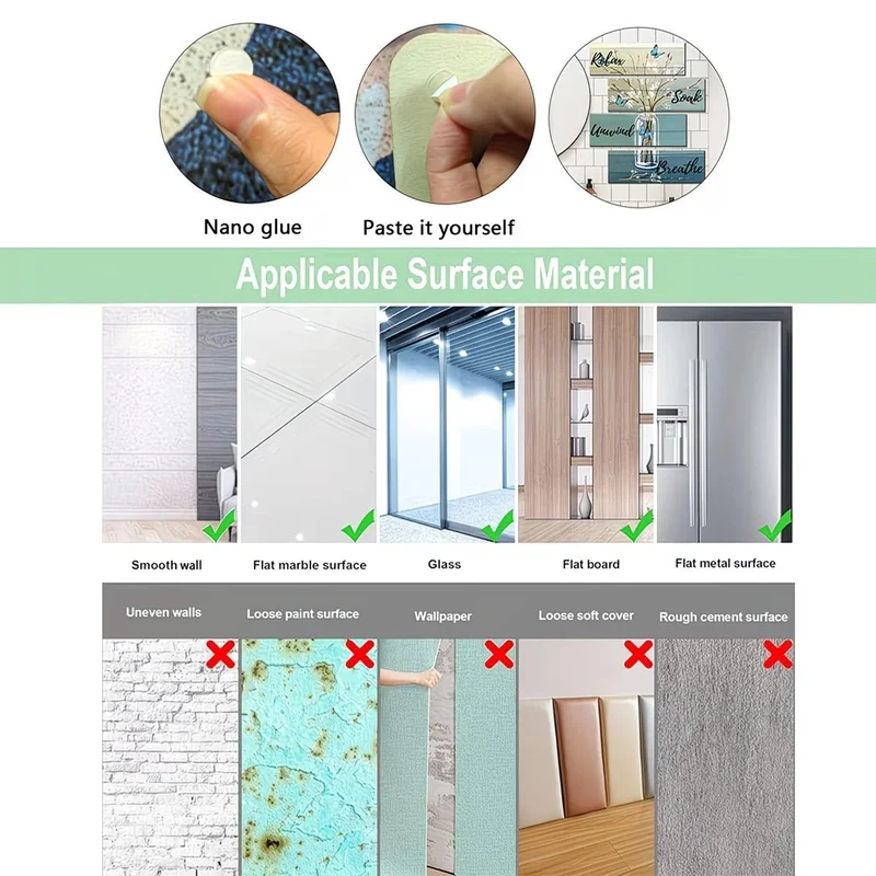 Lot de 3 décorations en bois murale