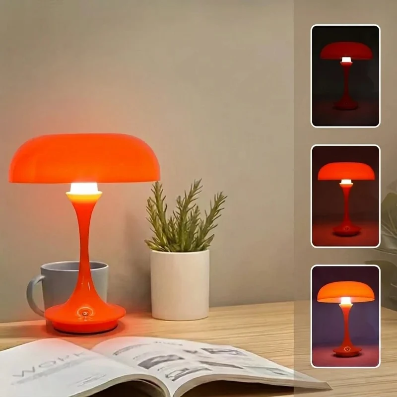 Lampe de table tactile champignon