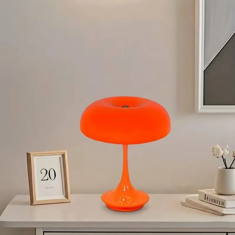 Lampe de table tactile champignon