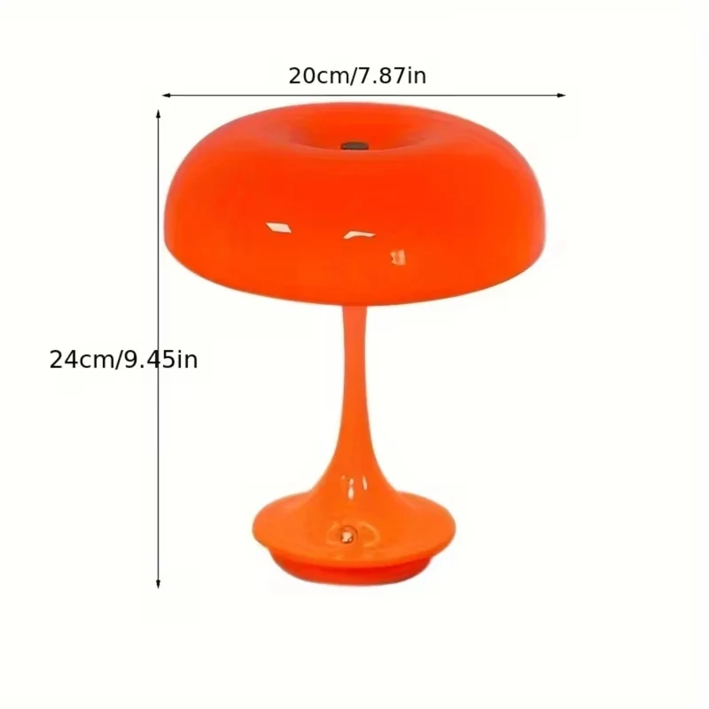 Lampe de table tactile champignon