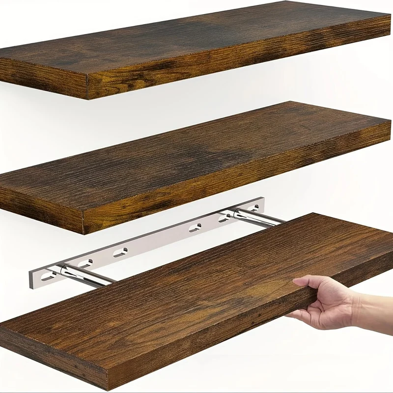 Étagère murale en bois classique
