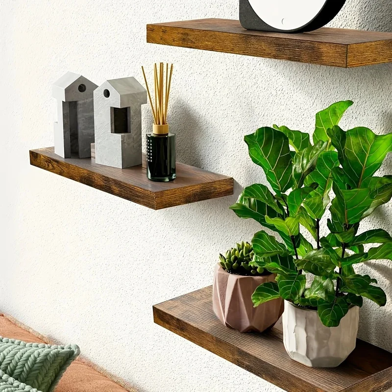 Étagère murale en bois classique