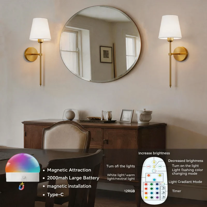 Applique Murale Sans Fil rechargeable