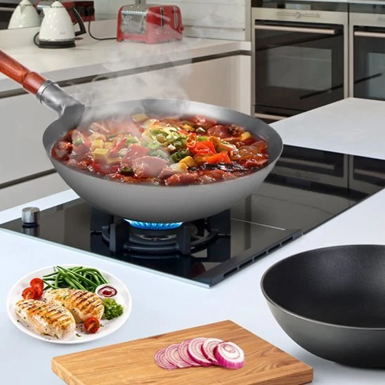 Poele wok pour une cuisson rapide