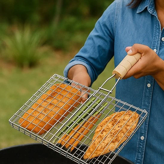Grille pour barbecue antiadhésif