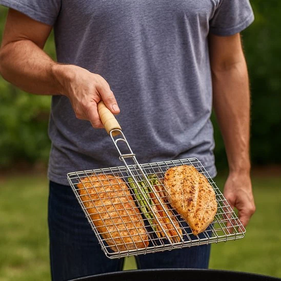 Grille pour barbecue antiadhésif