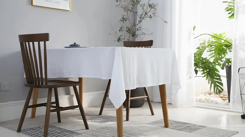 Nappe rectangulaire en coton .