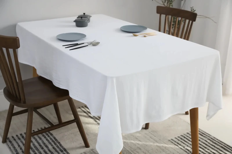 Nappe rectangulaire en coton .