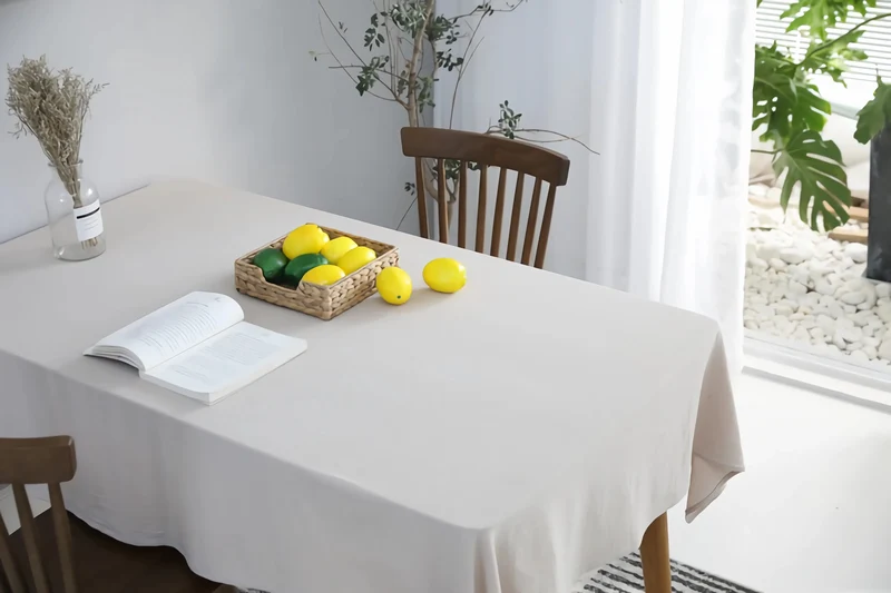 Nappe rectangulaire en coton .