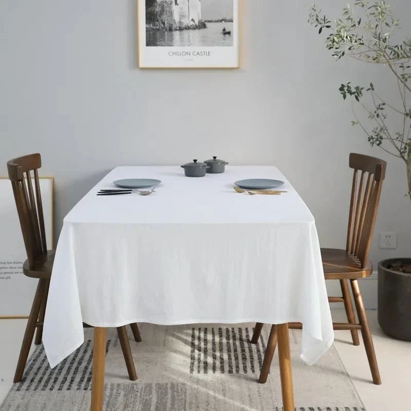 Nappe rectangulaire en coton .