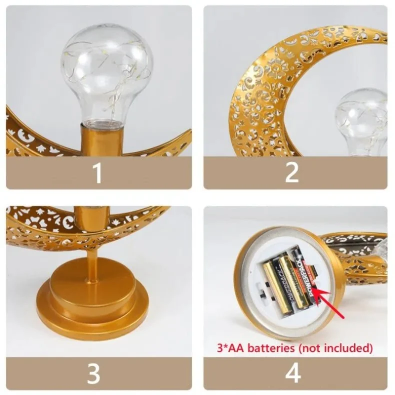 Lampe en métal à table pour l'intérieur