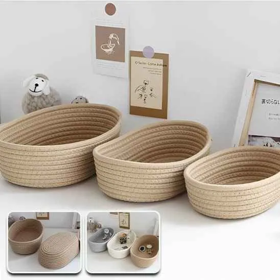 Paniers de rangement salle de bain