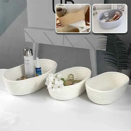 Paniers de rangement salle de bain